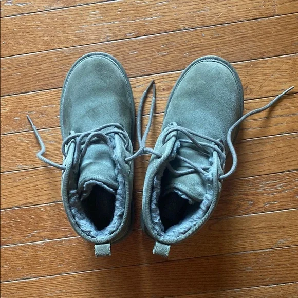 UGG | Shoes | Ugg Olive Suede Laceup Boots | Poshmark display picture 1